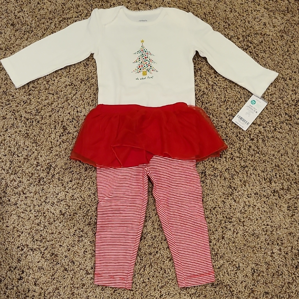 Carter's White and Red Kids Matching Set